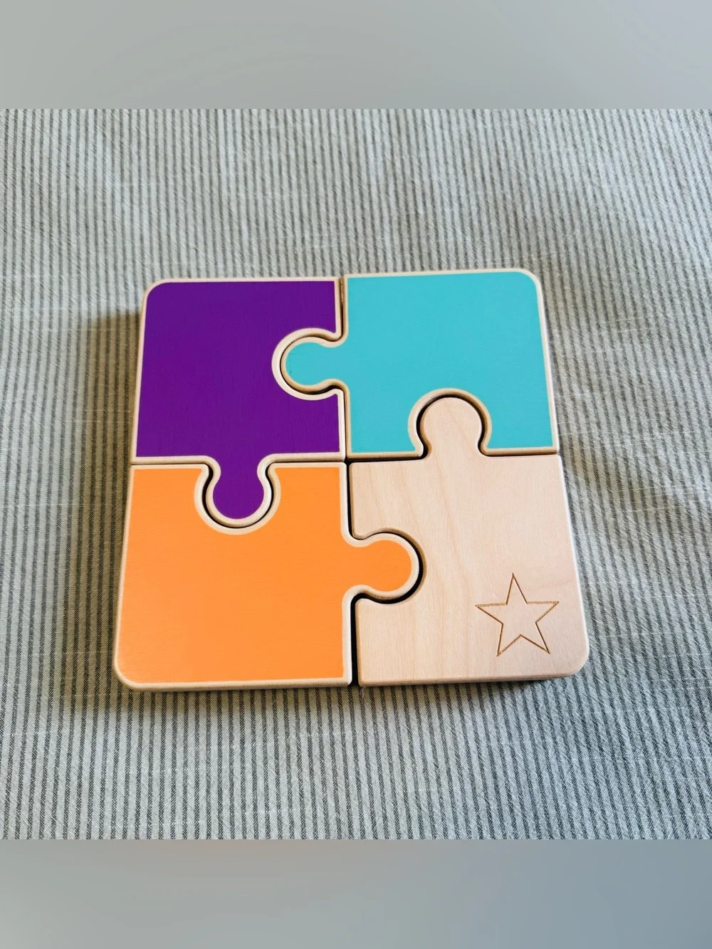 LOVEVERY Chunky Wooden Jigsaw Puzzle - Like New!